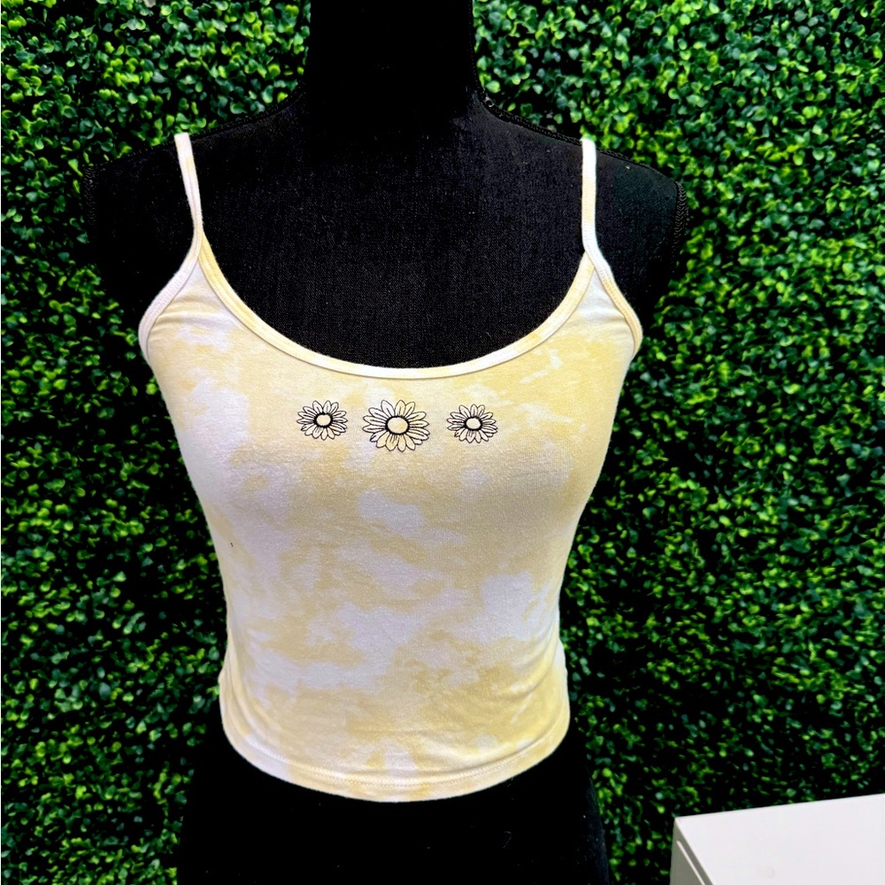 yellow flower tank top